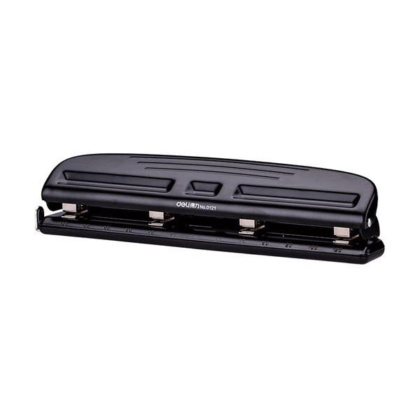 Deli E0121 10-sheets Adjustable 4-Hole Metal Puncher (pc)